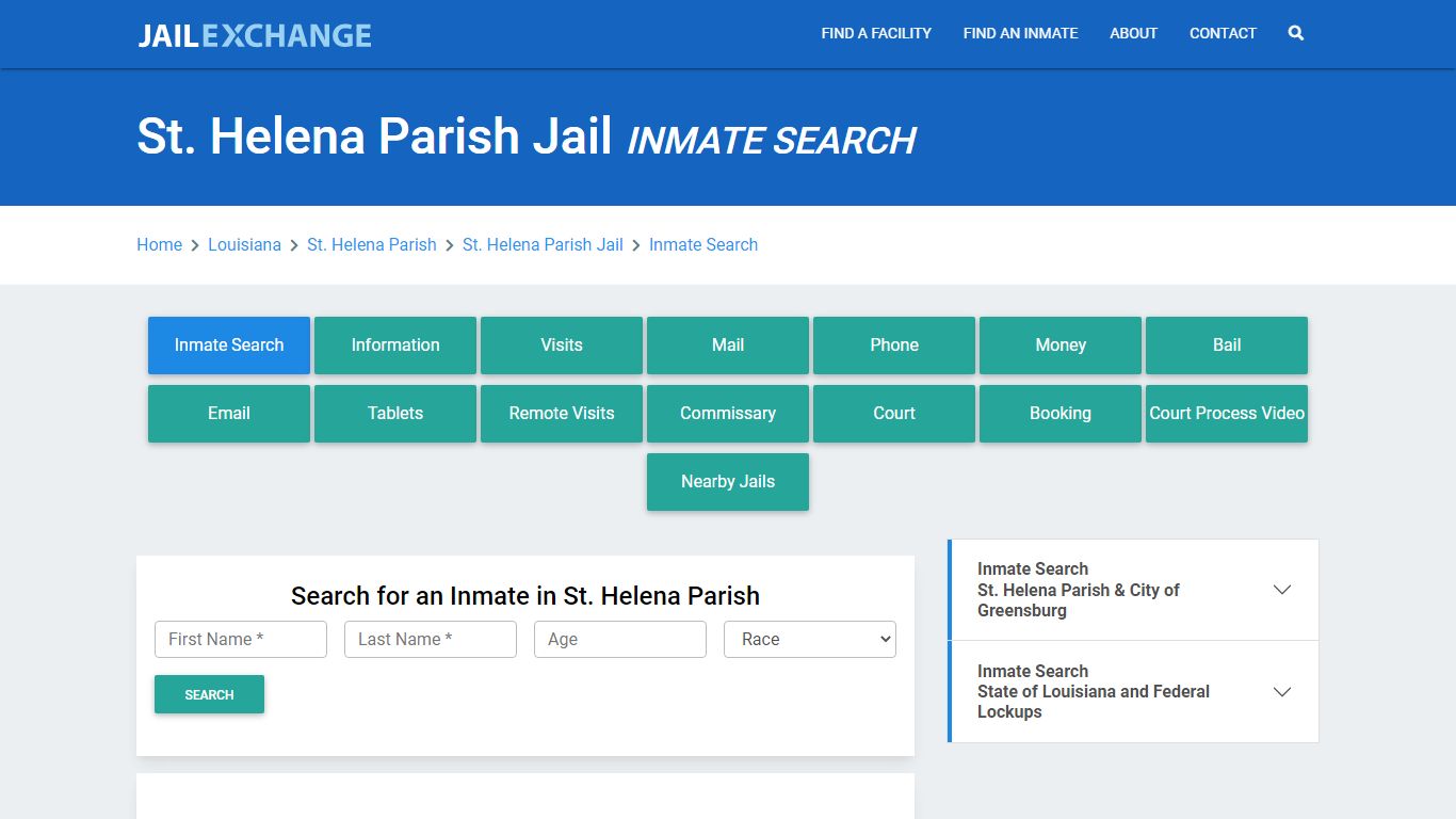 St. Helena Parish Jail, LA Inmate Search: Roster & Mugshots